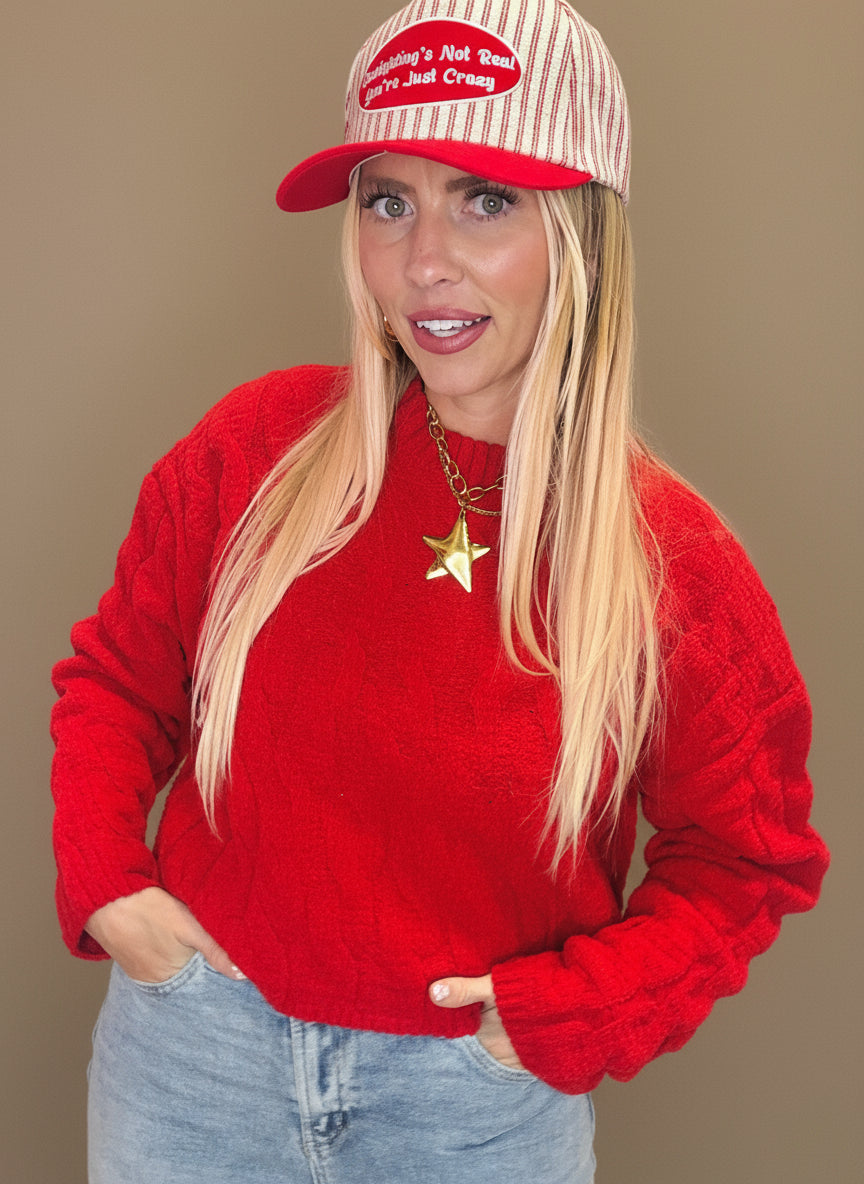 The Scarlet Crop Sweater