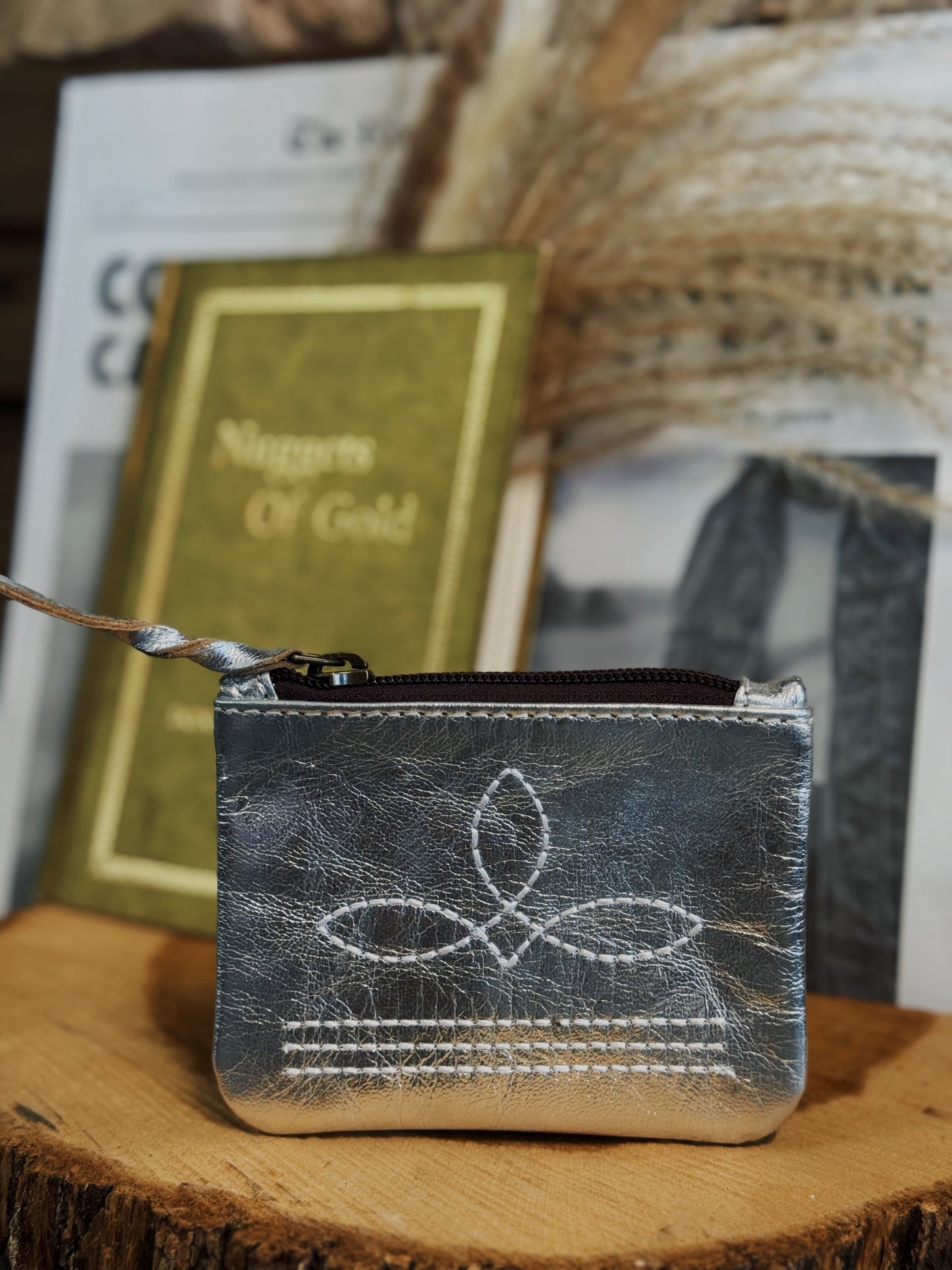 Boot Stitch Coin Pouch