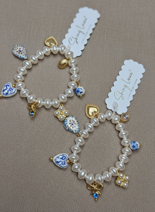 Ocean Elegance Pearl Bracelet