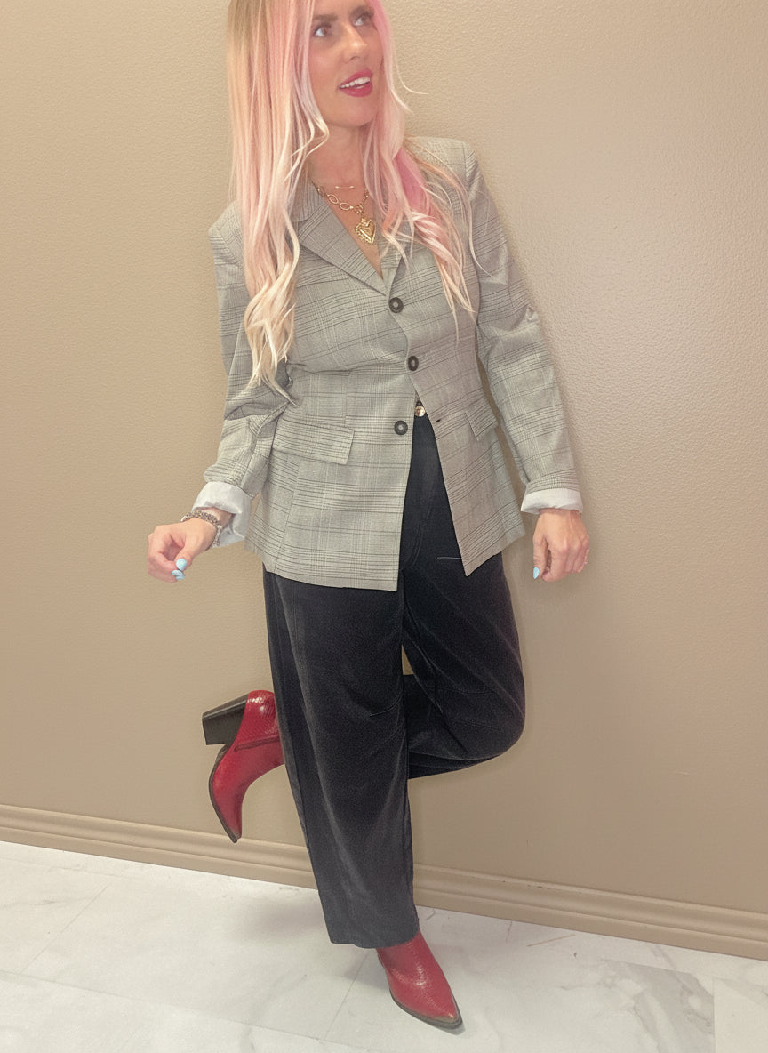 The Plaid Perfection Blazer