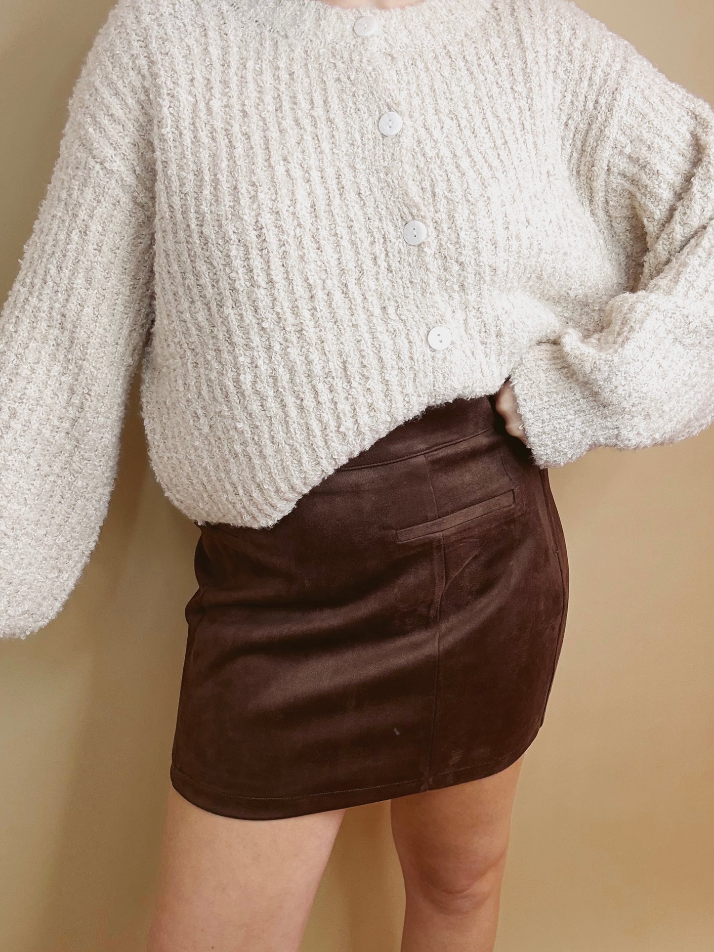 The Sienna Suede Mini Skirt