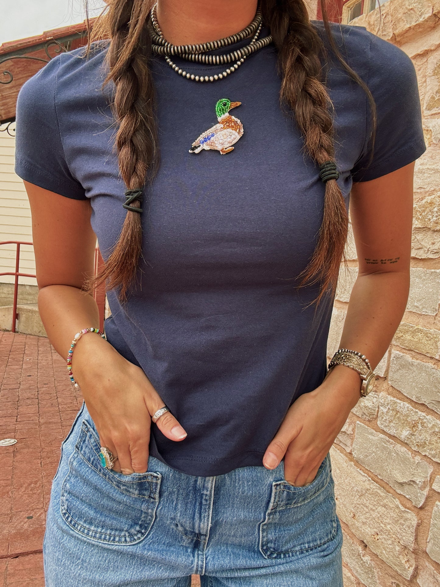 Pearly Duck Baby Tee