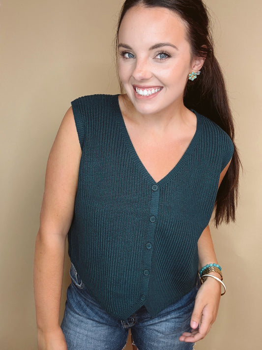 The Jenna V-Neck Knit Top