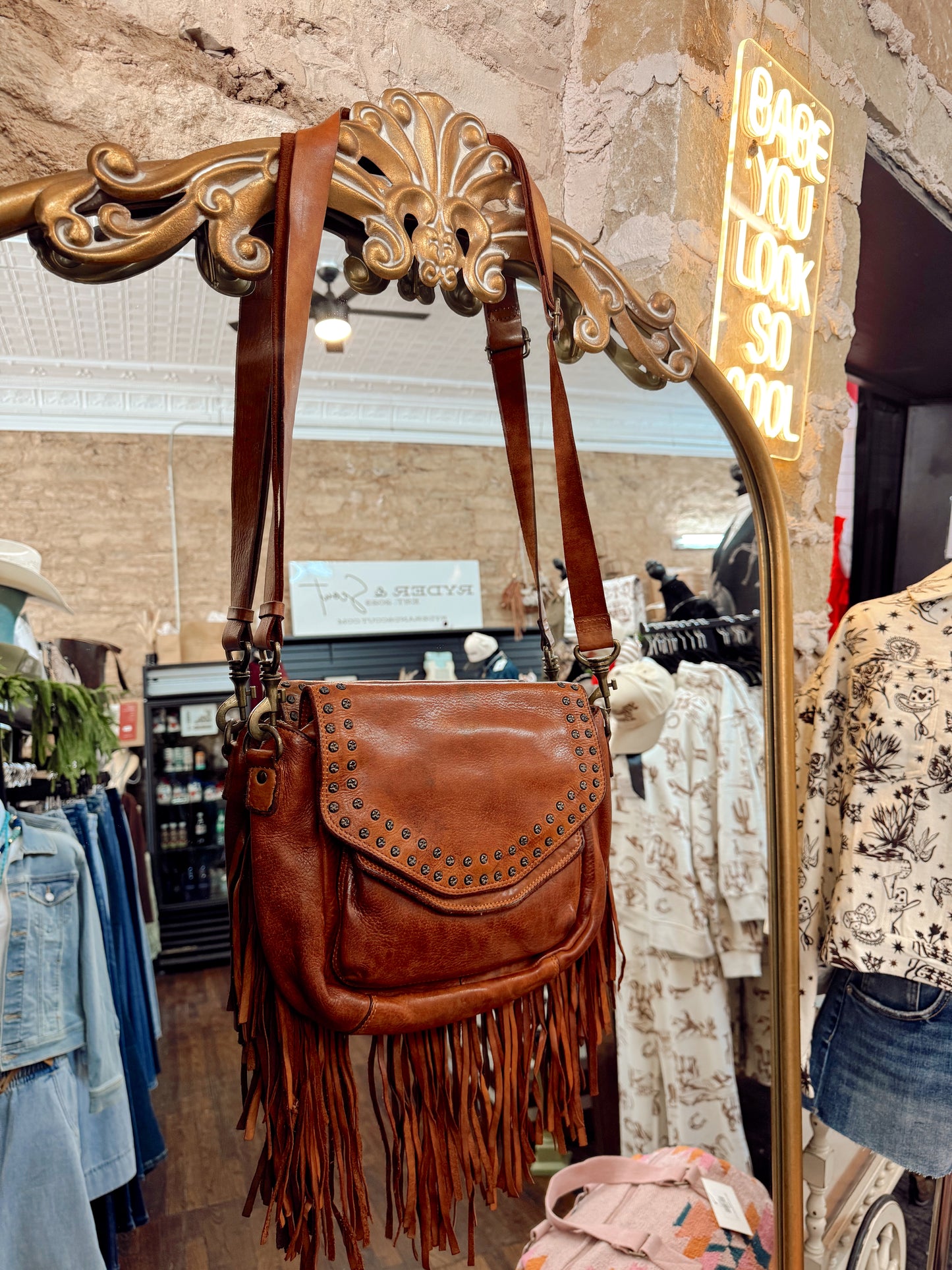 The Venturo Fringe Crossbody Purse