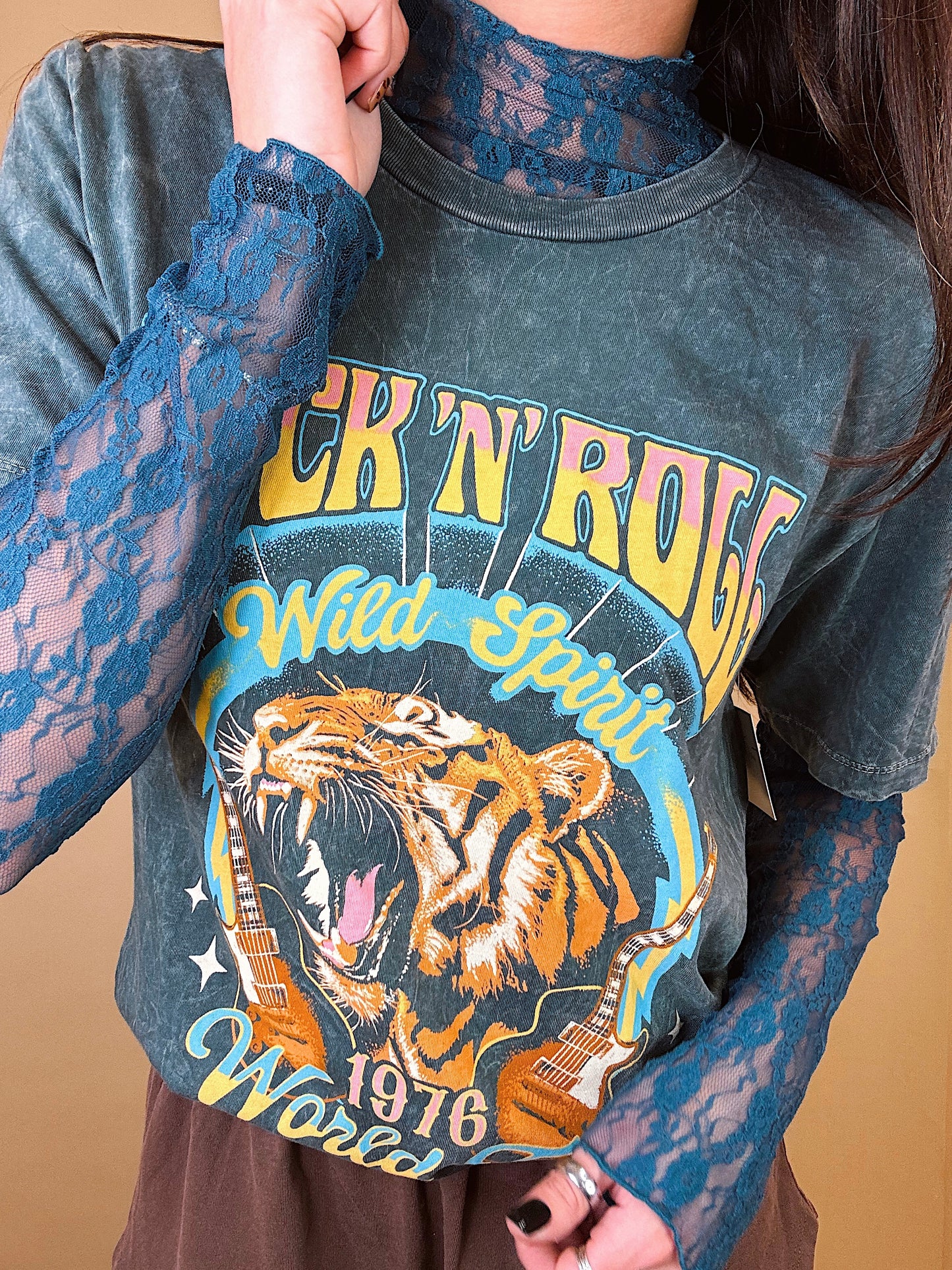 Rock and Roll Tiger Graphic Tee