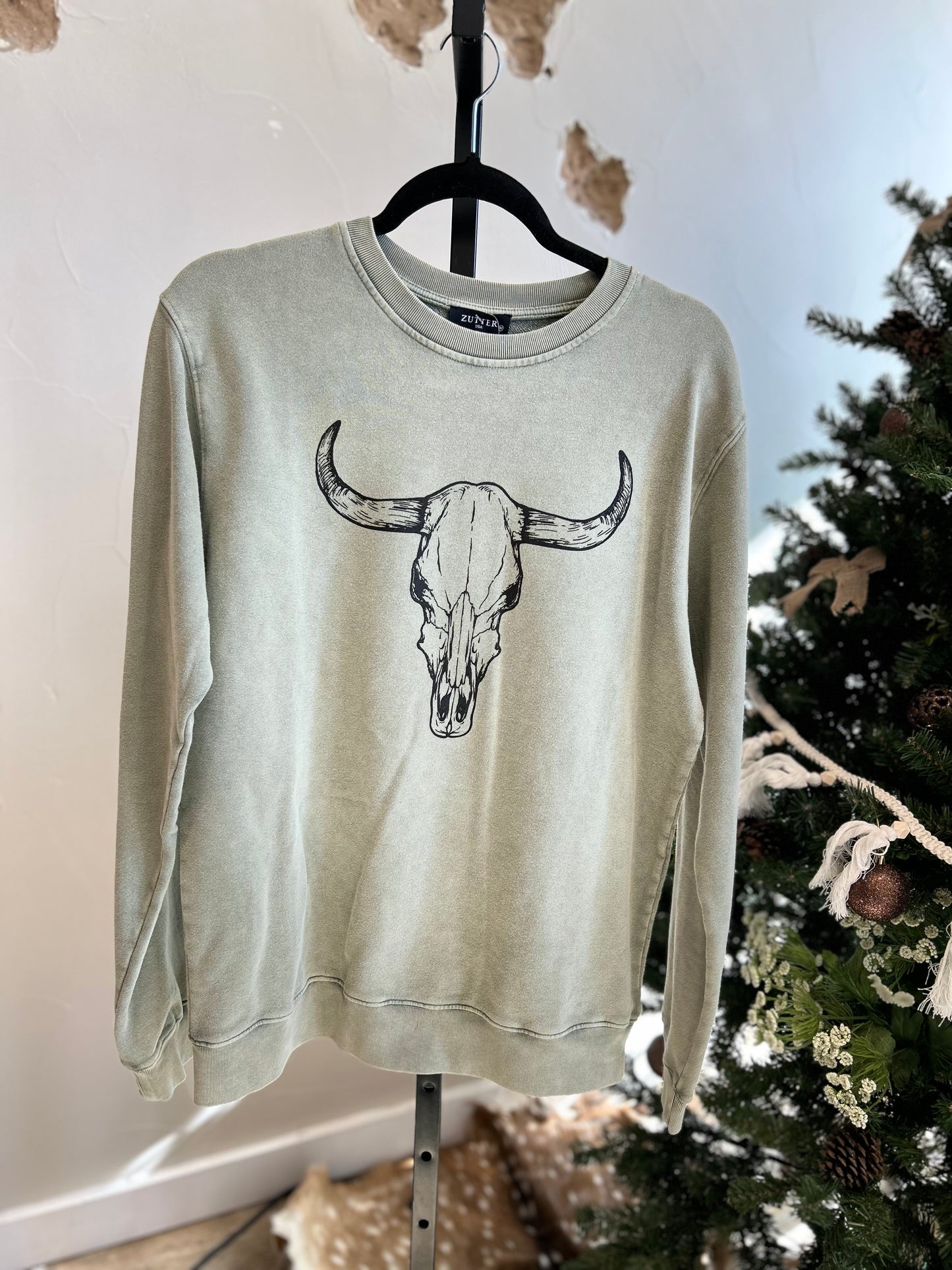 Cow Skull Sweatshirt