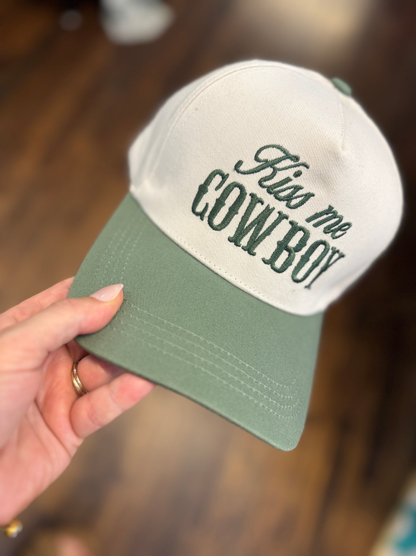 Kiss Me Cowboy Trucker Hat