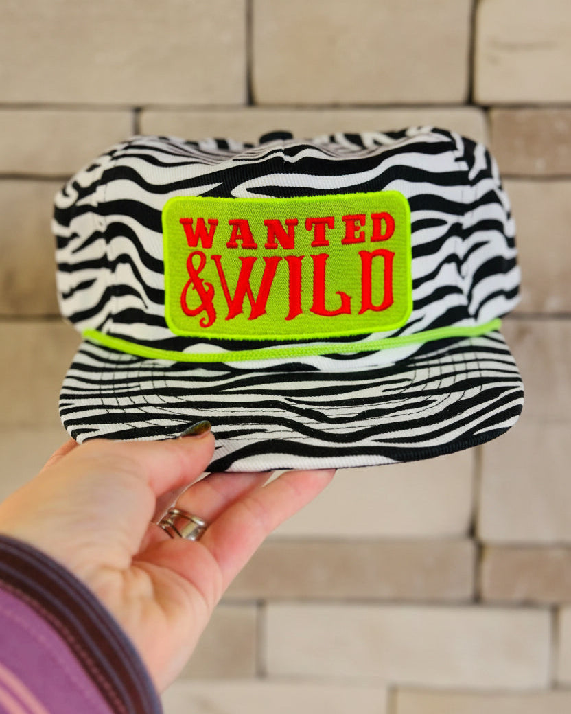 Wanted & Wild Zebra Trucker Hat