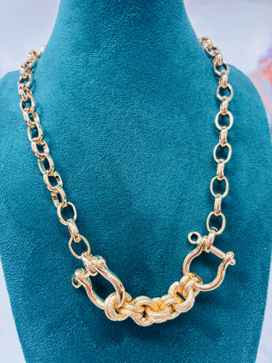 Gold Tack Necklace