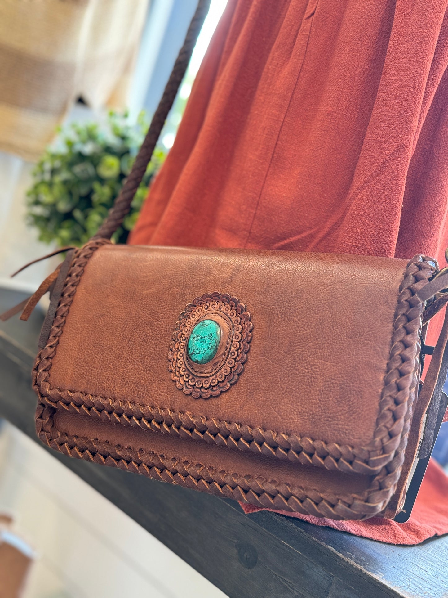 Full Grain Leather Crossbody Bag