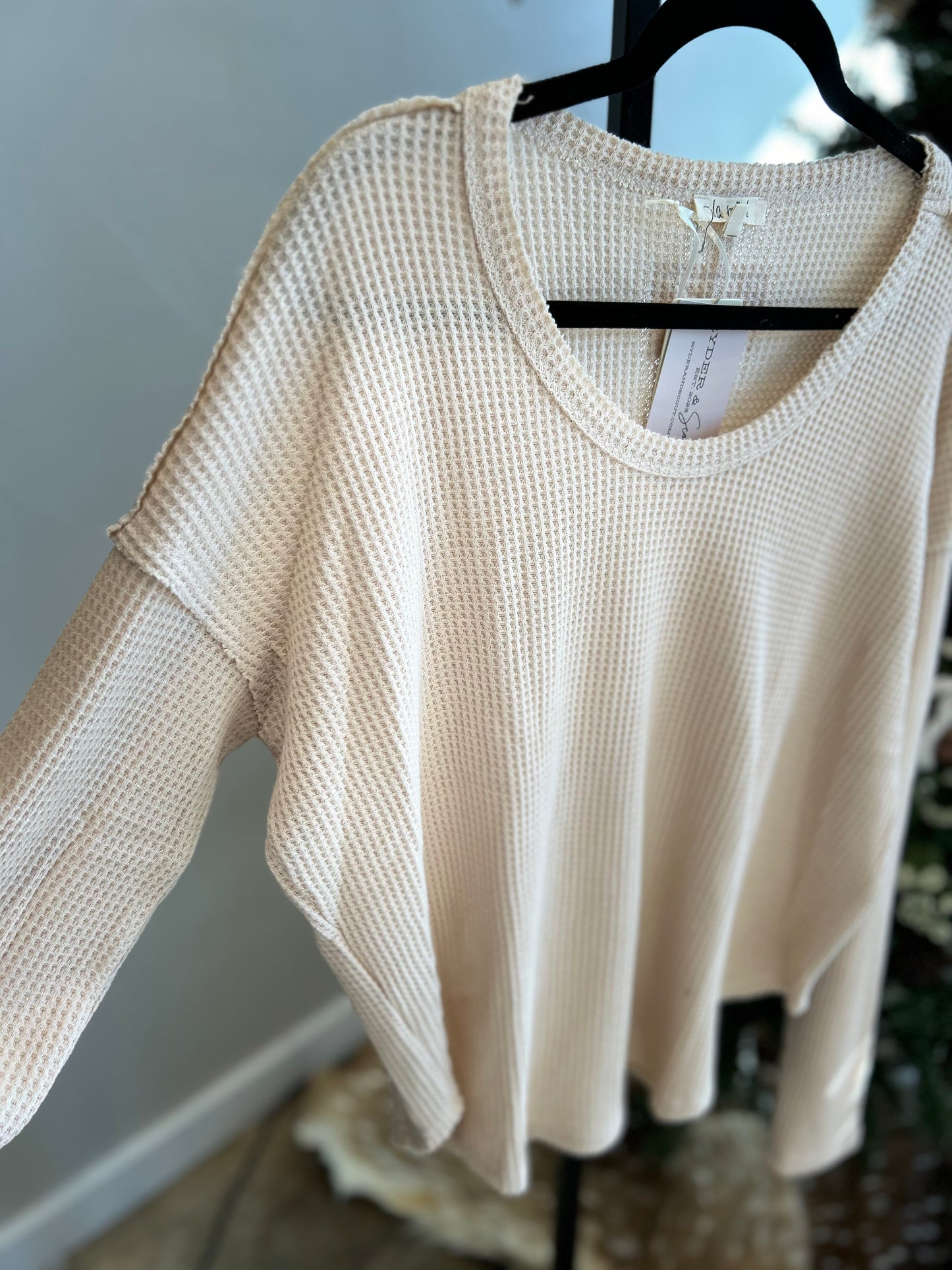 The Mae Waffle Knit Top