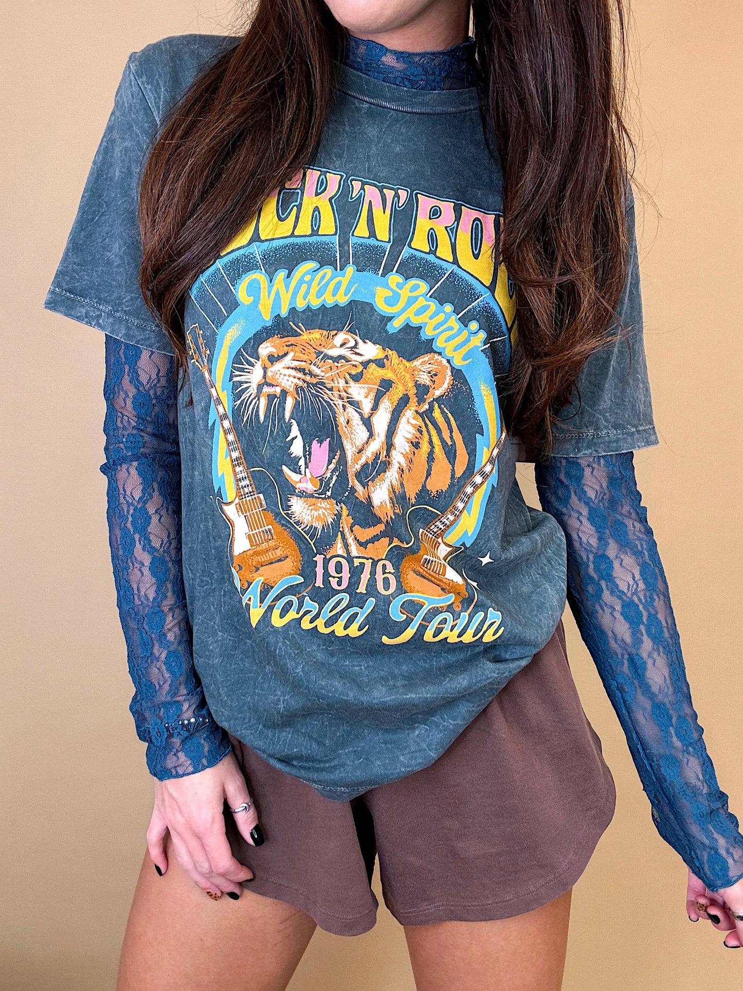 Rock and Roll Tiger Graphic Tee