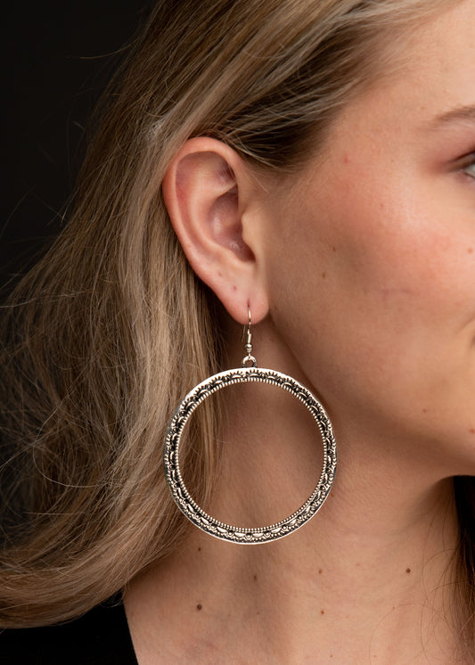 The Heather Stamped Earrings