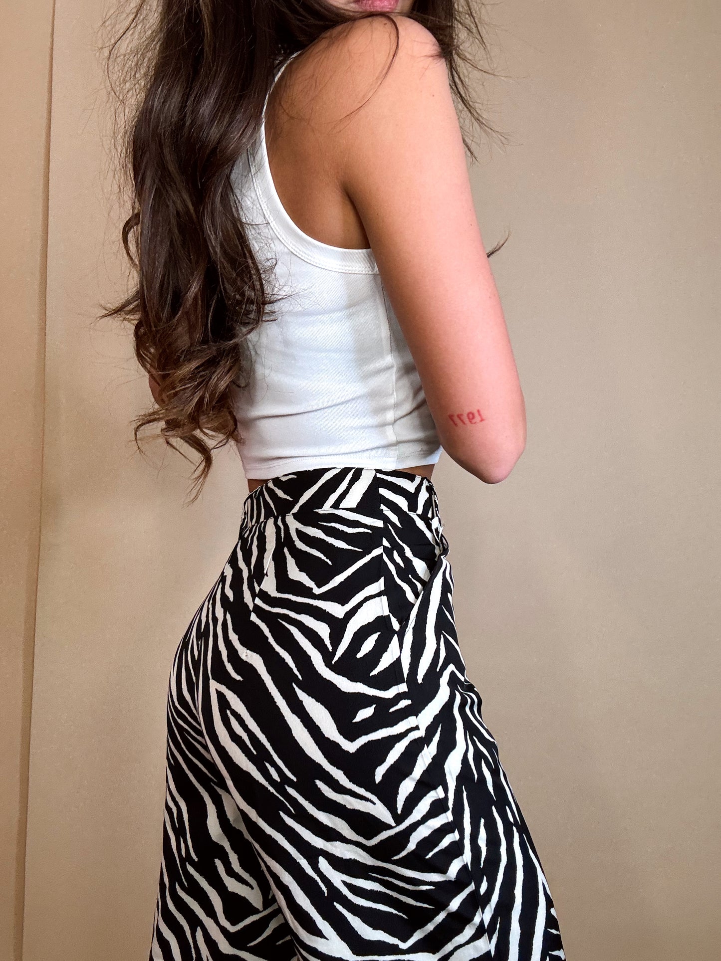 Always Chic Zebra Wide Leg Pants