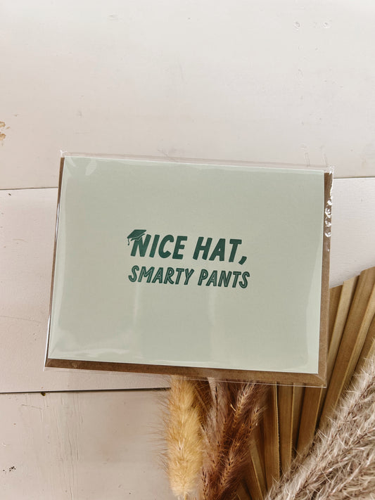 Nice Hat Graduation Greeting Card