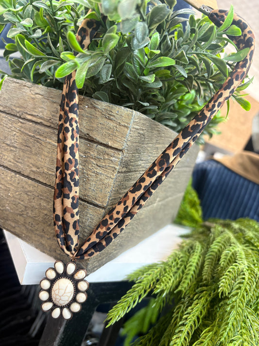 The Leopard Boho Squash Desert Necklace