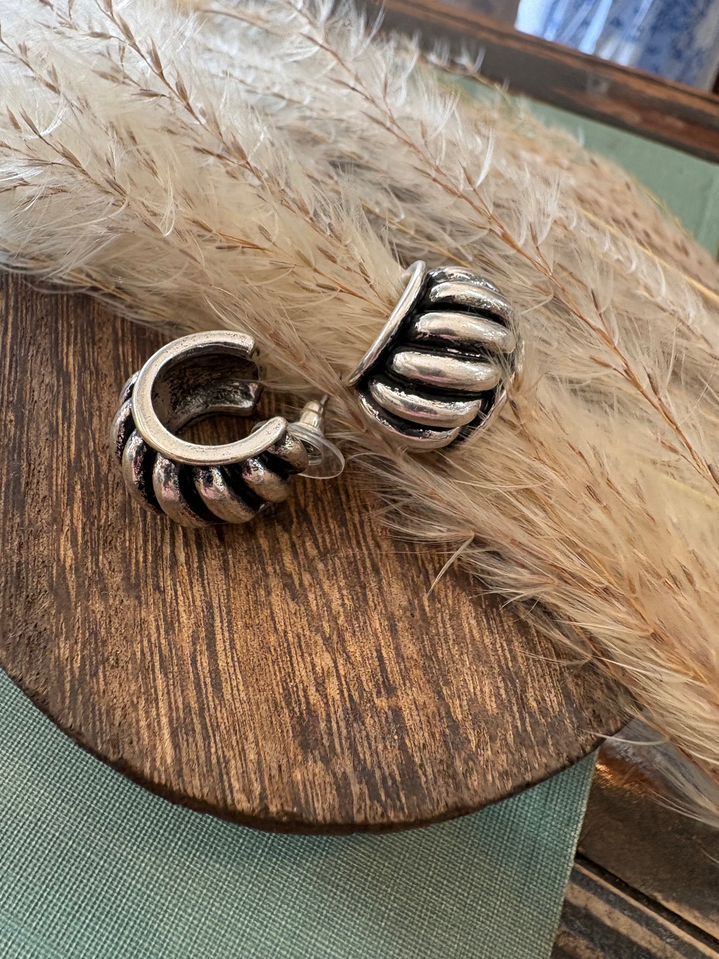 The Santos Silver Hoop
