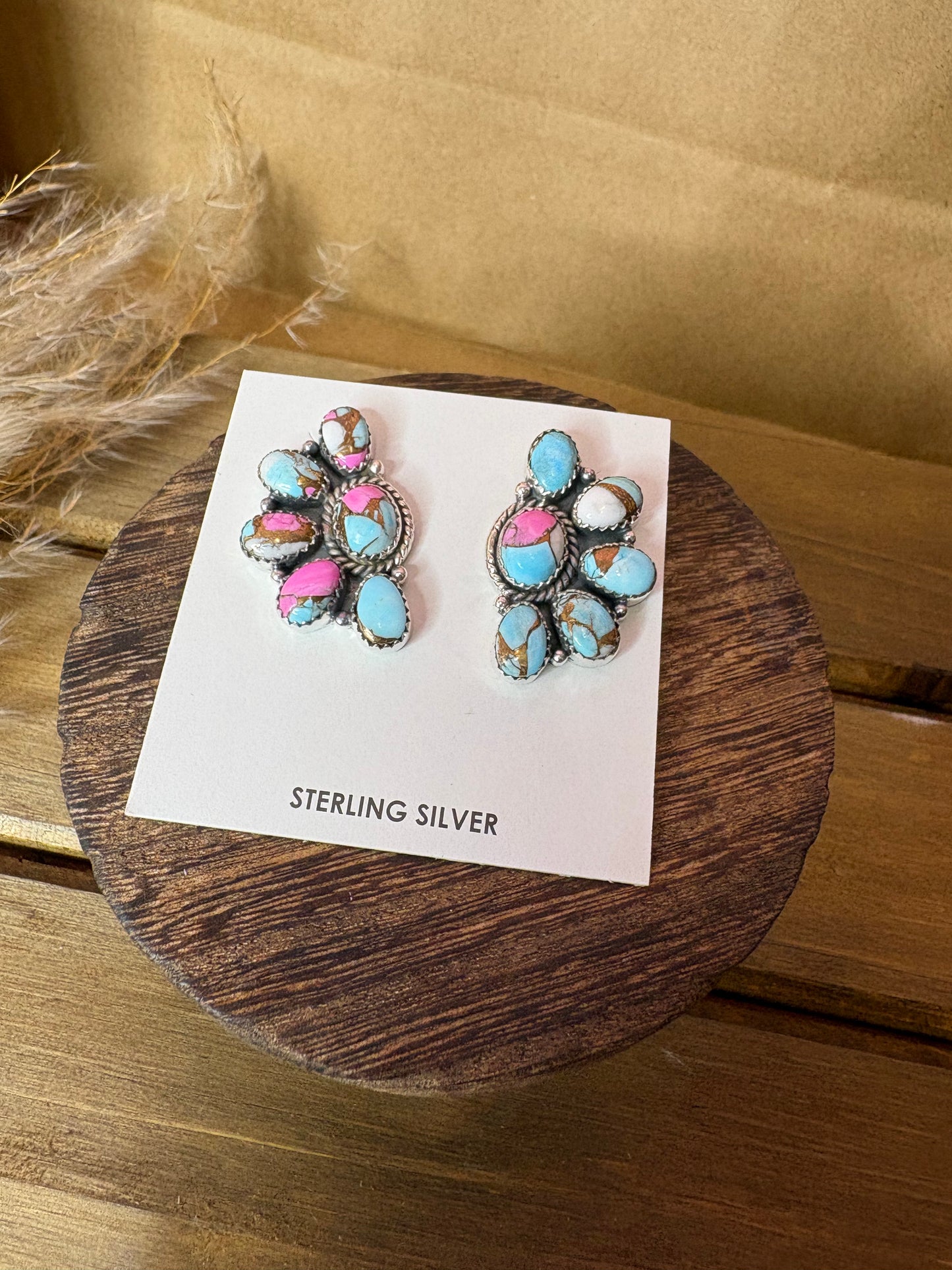 Authentic Stella Cotton Candy Earrings