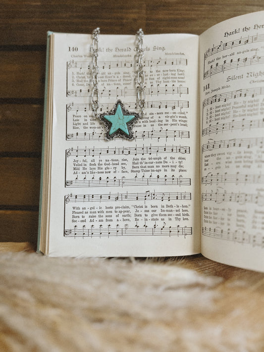 Stars In The Sky Turquoise Necklace
