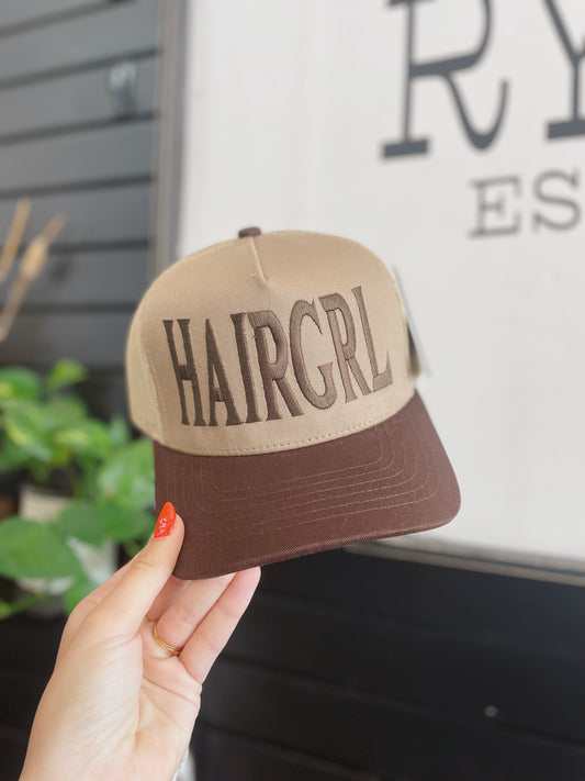 Hair Girl Embroidered Trucker Hat