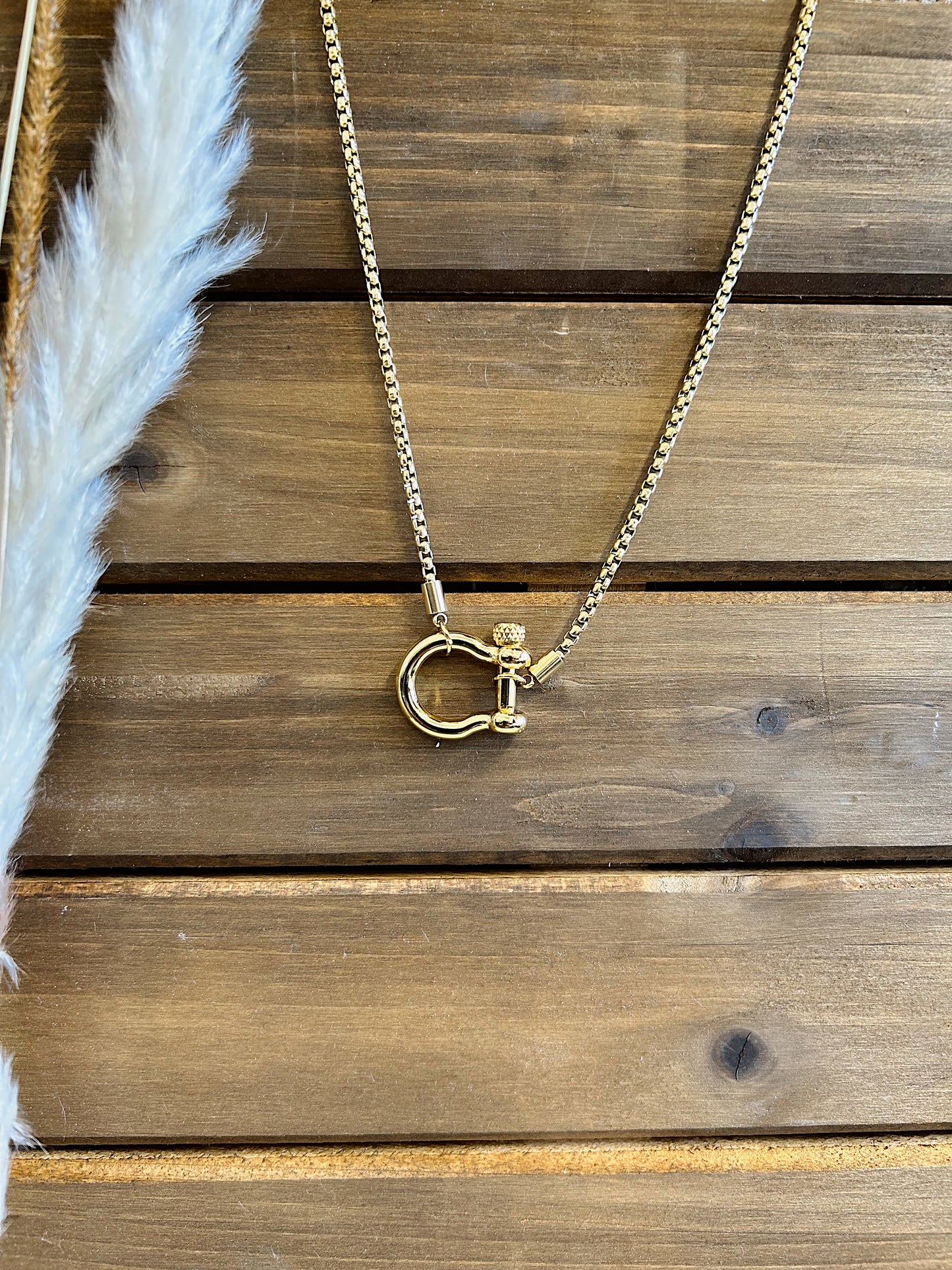 Prairie Gold Horse Bit Necklace