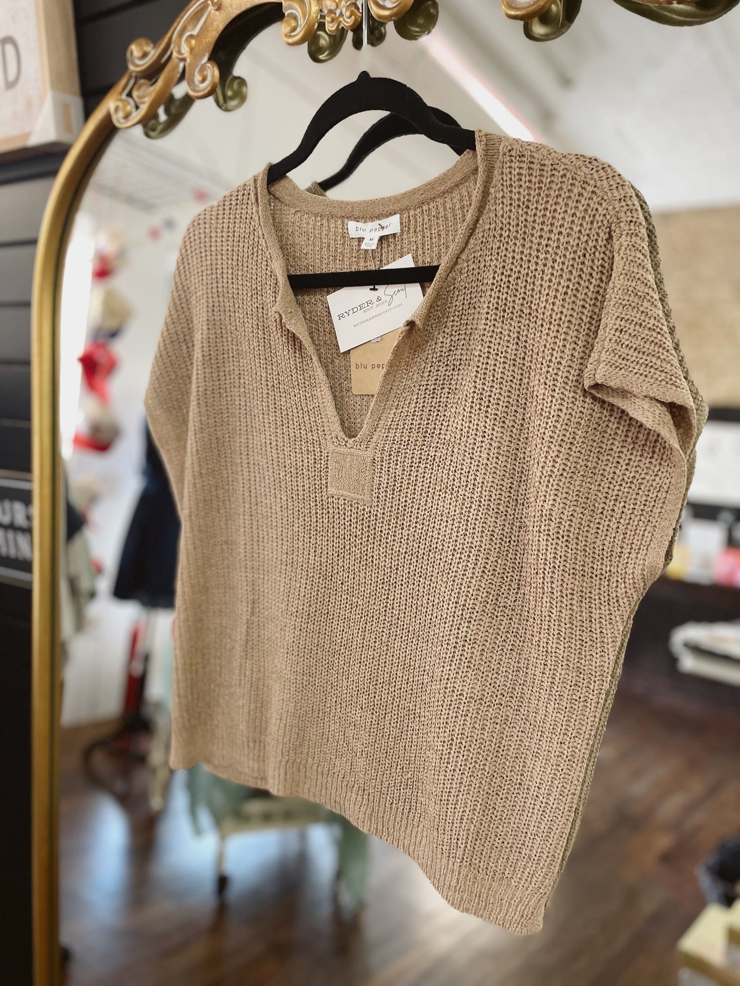 The Rowan Raw Edge Knit Top