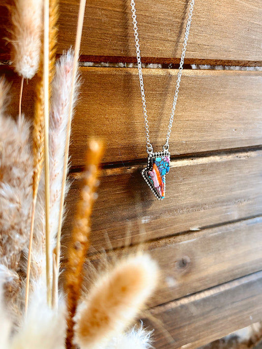 Authentic Pink Dhalia Lightning Strike Necklace