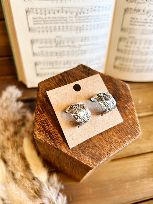 Silver Spirit Hoops #117