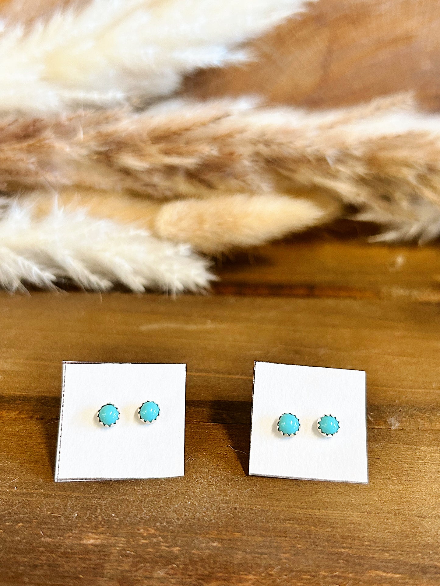 Blue Over You Kingman Turquoise Studs