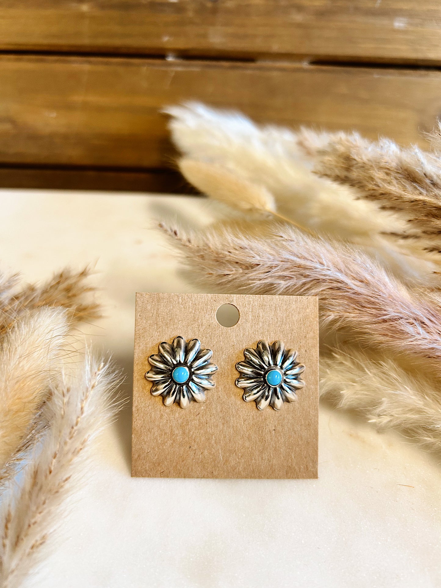 Daisy Dream Kingman Turquoise Earrings