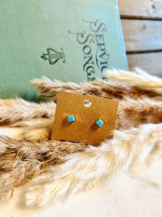 Mini Spirit Turquoise Studs