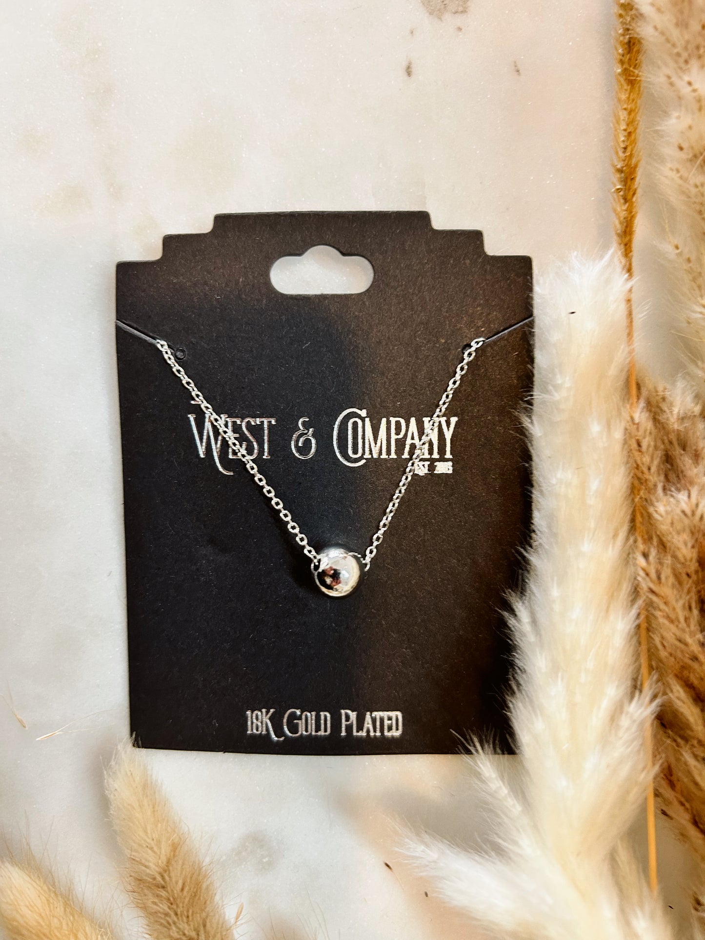 The Burnished Bead Chain Necklace