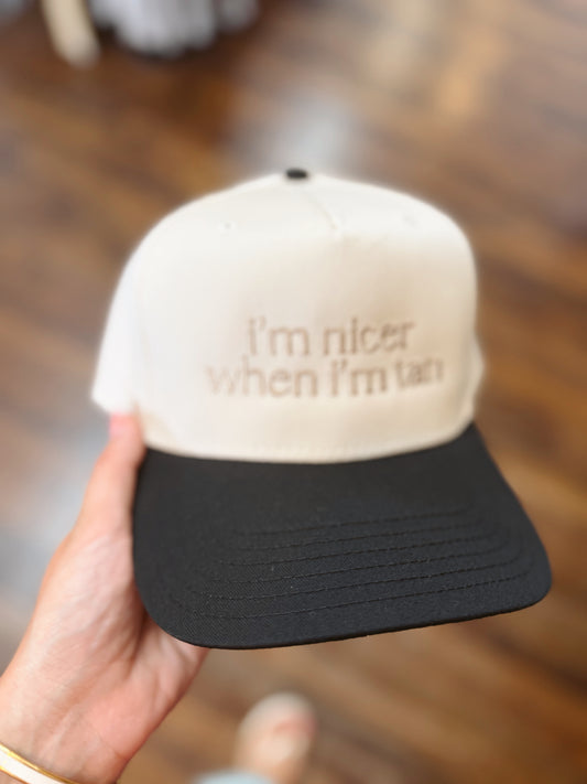 I'm Nicer When I'm Tan Trucker Hat