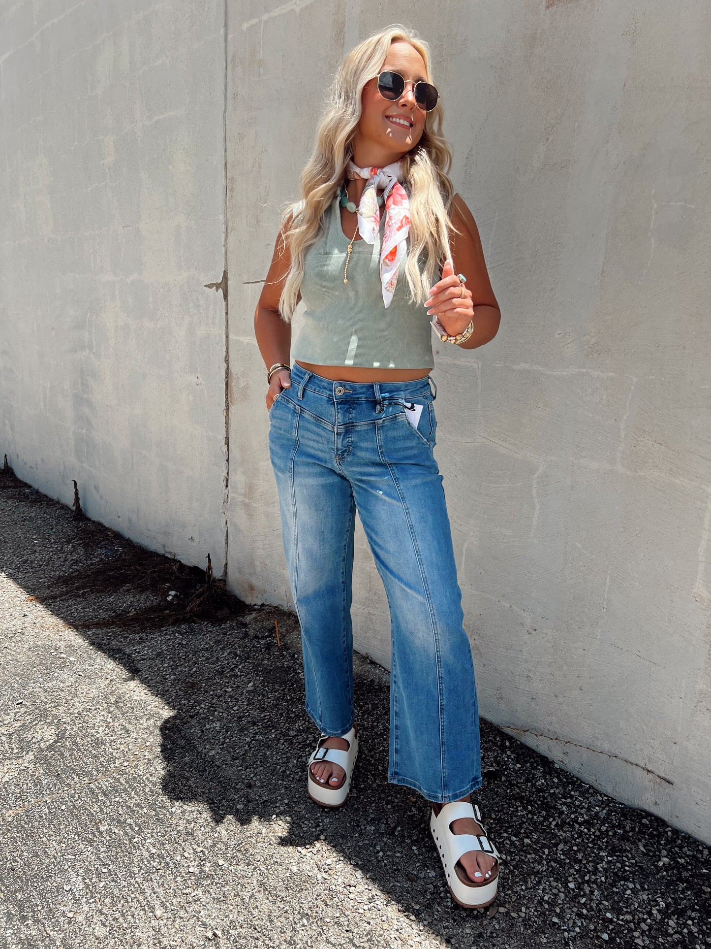 Vintage Vibes Acid Wash Tank