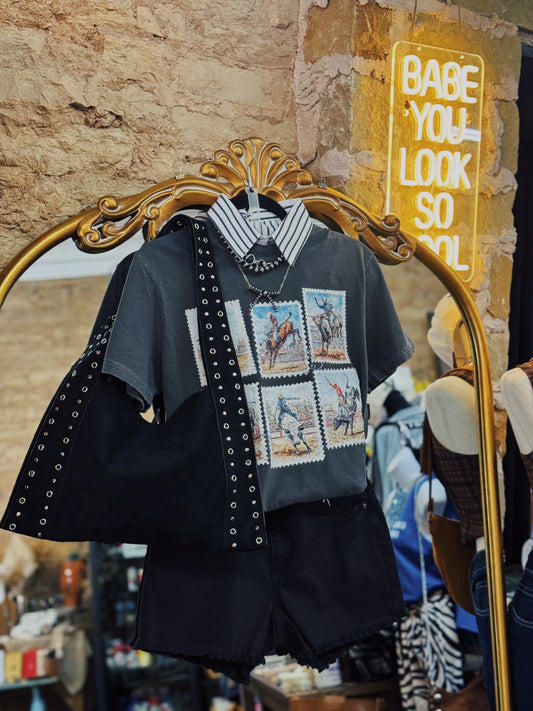 Cowboy Stamps Graphic Tee