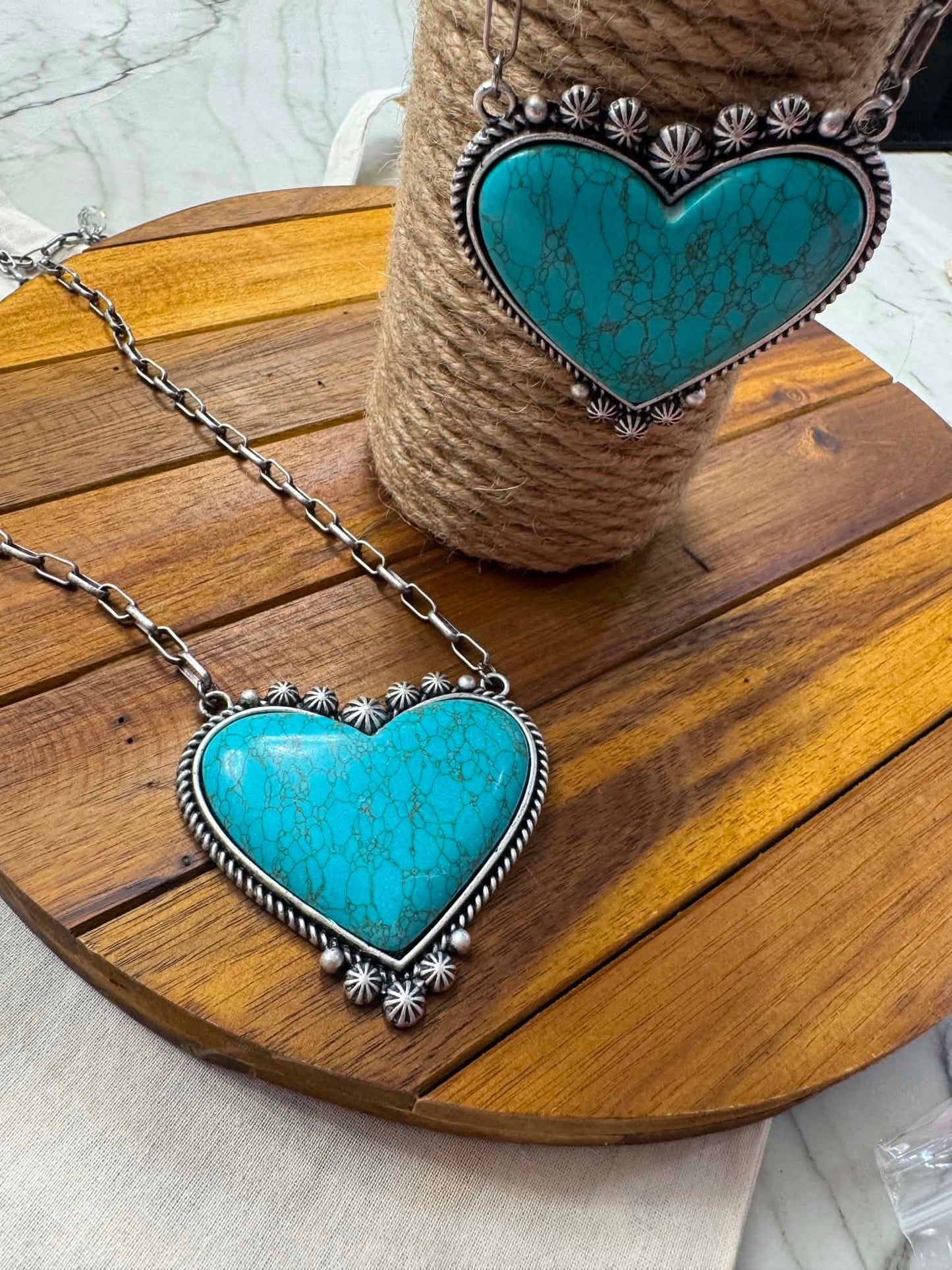 The Heart Desert Pendant Necklace