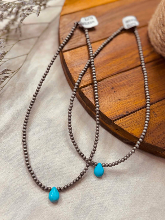 The Teardrop Stone Necklace