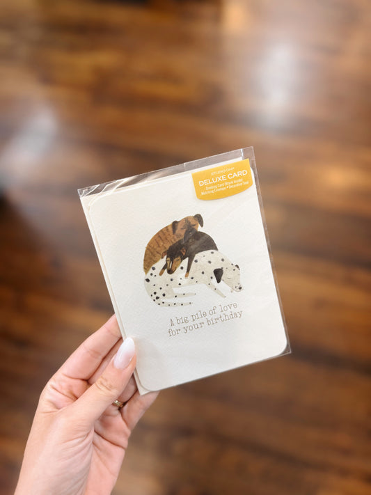 Puppy Love Birthday Greeting Card