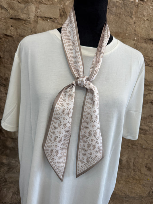 Tan Paisley Scarf