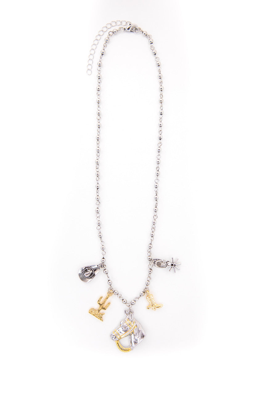 The Western Duo Charm Necklace