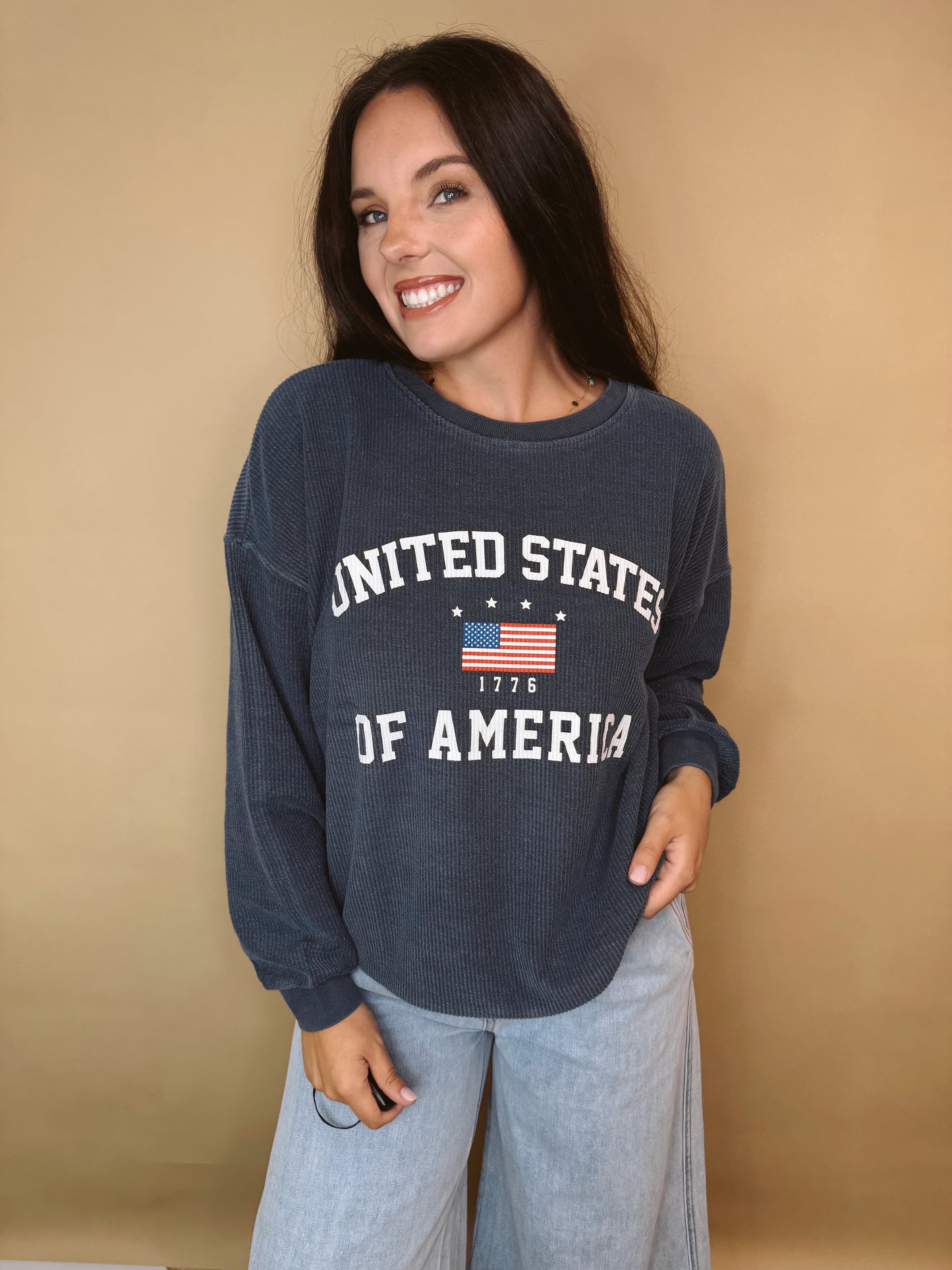 Midnight Layers Ribbed Top
