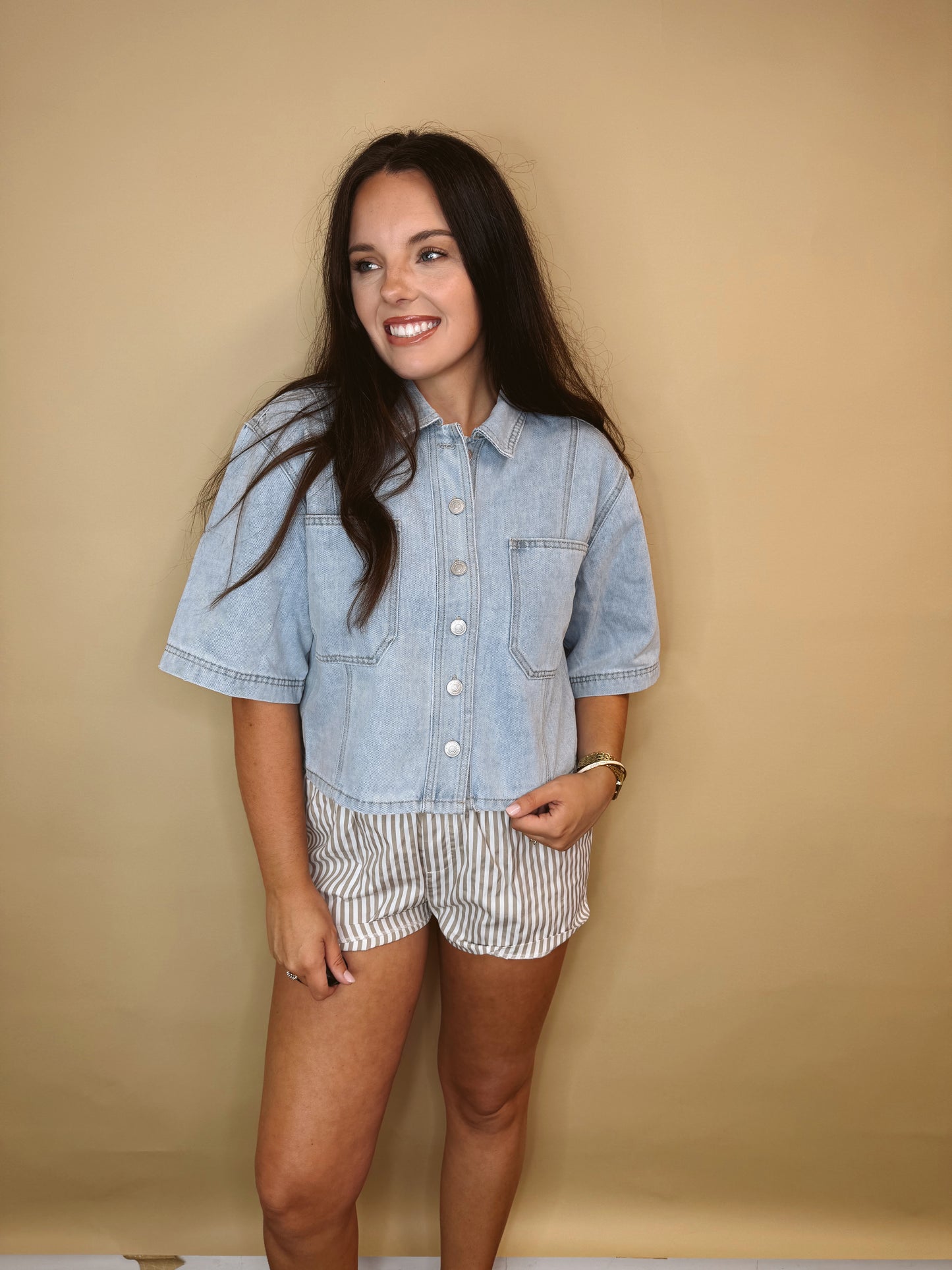 The Vivid Vintage Denim Top