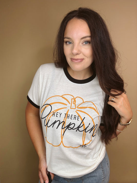Hey There Pumpkin Ringer Tee