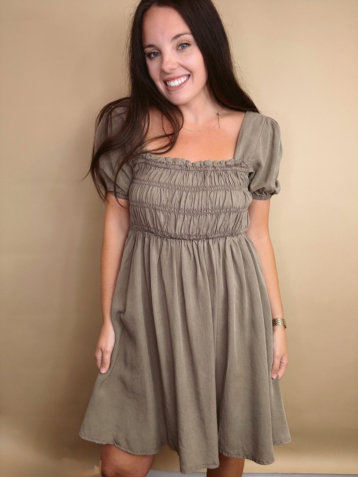 The Ellie Puff Sleeve Dress