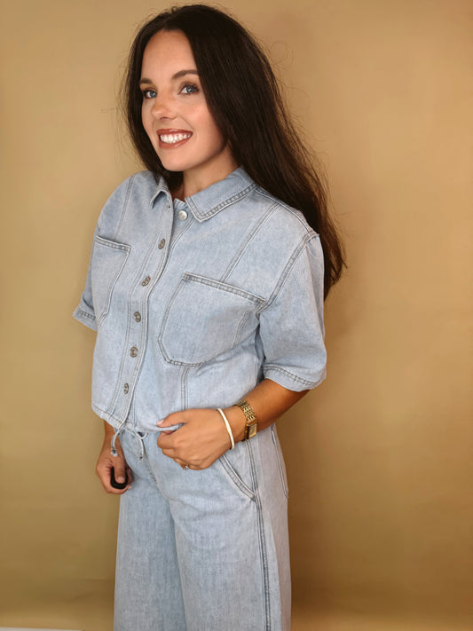 The Vivid Vintage Denim Top