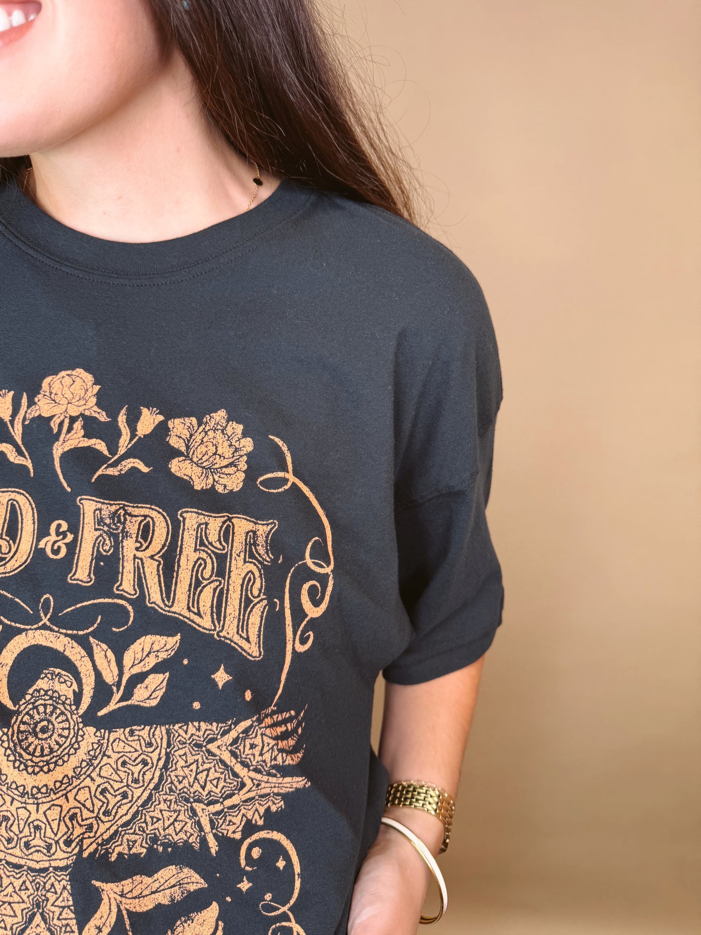Wild & Free Thunderbird Crop Tee