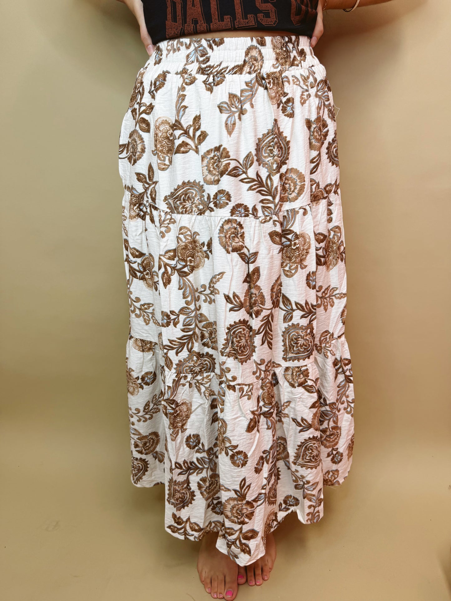 The Nicole Floral Skirt