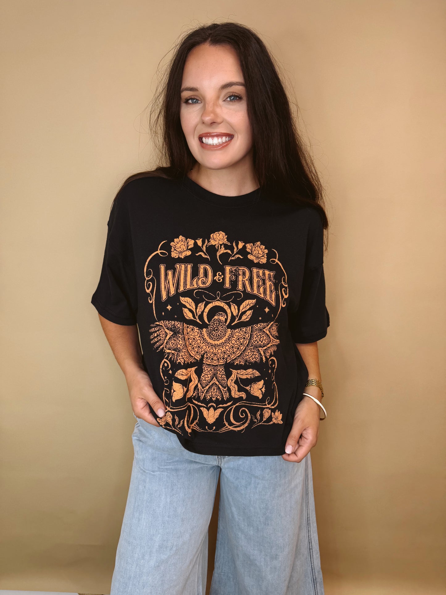 Wild & Free Thunderbird Crop Tee