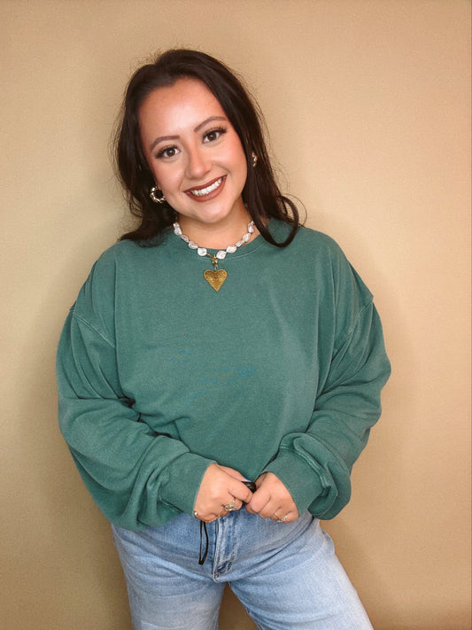 The Brooke Cropped Crewneck