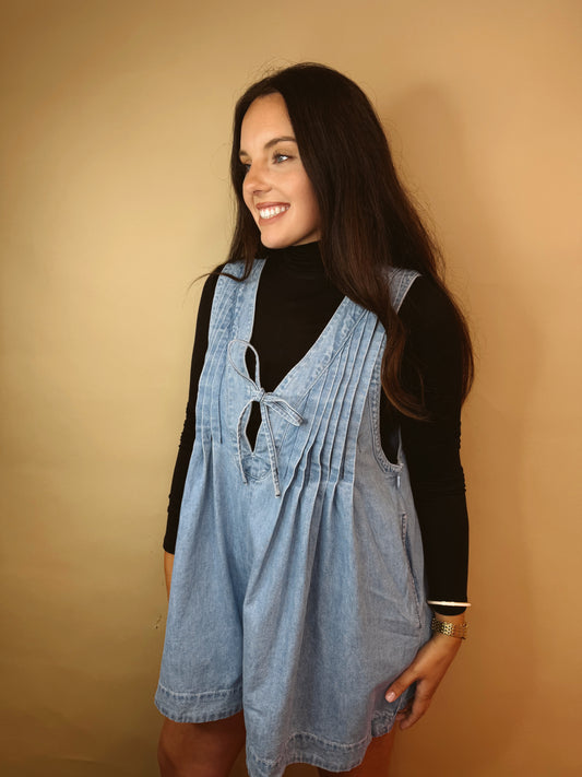 The Bliss Pleated Romper